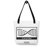 Load image into Gallery viewer, Philanthropy Is In My DNA Tote bag