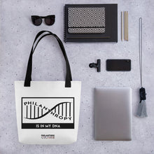 Load image into Gallery viewer, Philanthropy Is In My DNA Tote bag