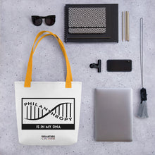 Load image into Gallery viewer, Philanthropy Is In My DNA Tote bag