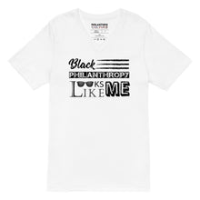Load image into Gallery viewer, Philanthropy Is Me Unisex Short Sleeve V-Neck T-Shirt