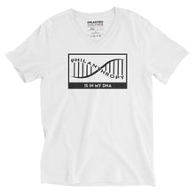 Load image into Gallery viewer, Philanthropy Is In My DNA Unisex Short Sleeve V-Neck T-Shirt