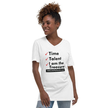 Load image into Gallery viewer, The Checkmate Unisex Short Sleeve V-Neck T-Shirt