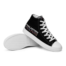 Load image into Gallery viewer, PhilanthroCulture Men’s high top canvas shoes
