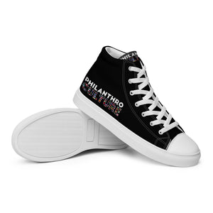 PhilanthroCulture Men’s high top canvas shoes