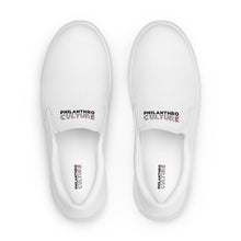 Load image into Gallery viewer, PhilanthroCulture Men’s slip-on canvas shoes
