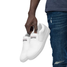 Load image into Gallery viewer, PhilanthroCulture Men’s slip-on canvas shoes
