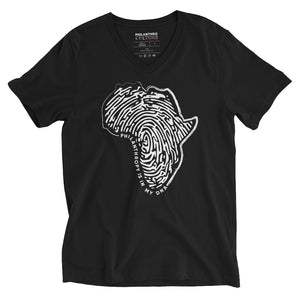 Deep Rooted Philanthropry Unisex Short Sleeve V-Neck T-Shirt