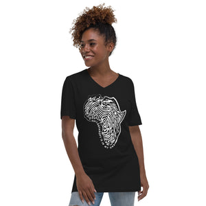 Deep Rooted Philanthropry Unisex Short Sleeve V-Neck T-Shirt