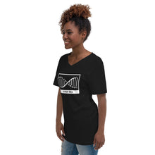 Load image into Gallery viewer, Philanthropy Is In My DNA Unisex Short Sleeve V-Neck T-Shirt
