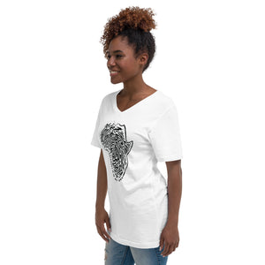 Deep Rooted Philanthropy Unisex Short Sleeve V-Neck T-Shirt