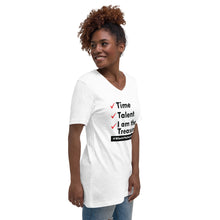 Load image into Gallery viewer, The Checkmate Unisex Short Sleeve V-Neck T-Shirt
