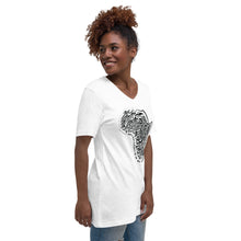 Load image into Gallery viewer, Deep Rooted Philanthropy Unisex Short Sleeve V-Neck T-Shirt
