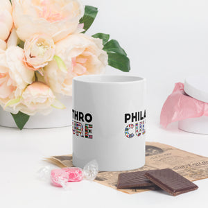 PhilanthroCulture White glossy mug