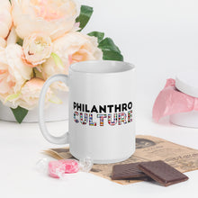 Load image into Gallery viewer, PhilanthroCulture White glossy mug
