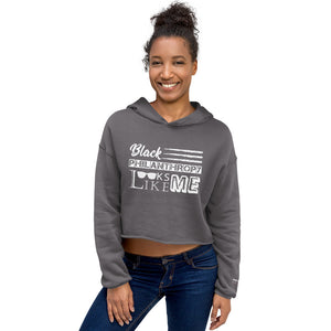 Philanthropy Is Me Crop Hoodie