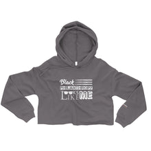 Load image into Gallery viewer, Philanthropy Is Me Crop Hoodie (Up to 2x)
