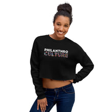 Load image into Gallery viewer, PhilanthroCulture Crop Sweatshirt
