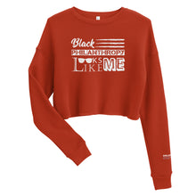 Load image into Gallery viewer, Philanthropy Is Me Crop Sweatshirt
