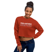 Load image into Gallery viewer, PhilanthroCulture Crop Sweatshirt
