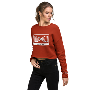 Philanthropy Is In My DNA Crop Sweatshirt