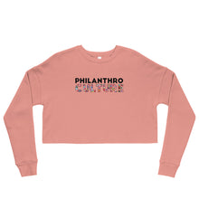 Load image into Gallery viewer, PhilanthroCulture Crop Sweatshirt
