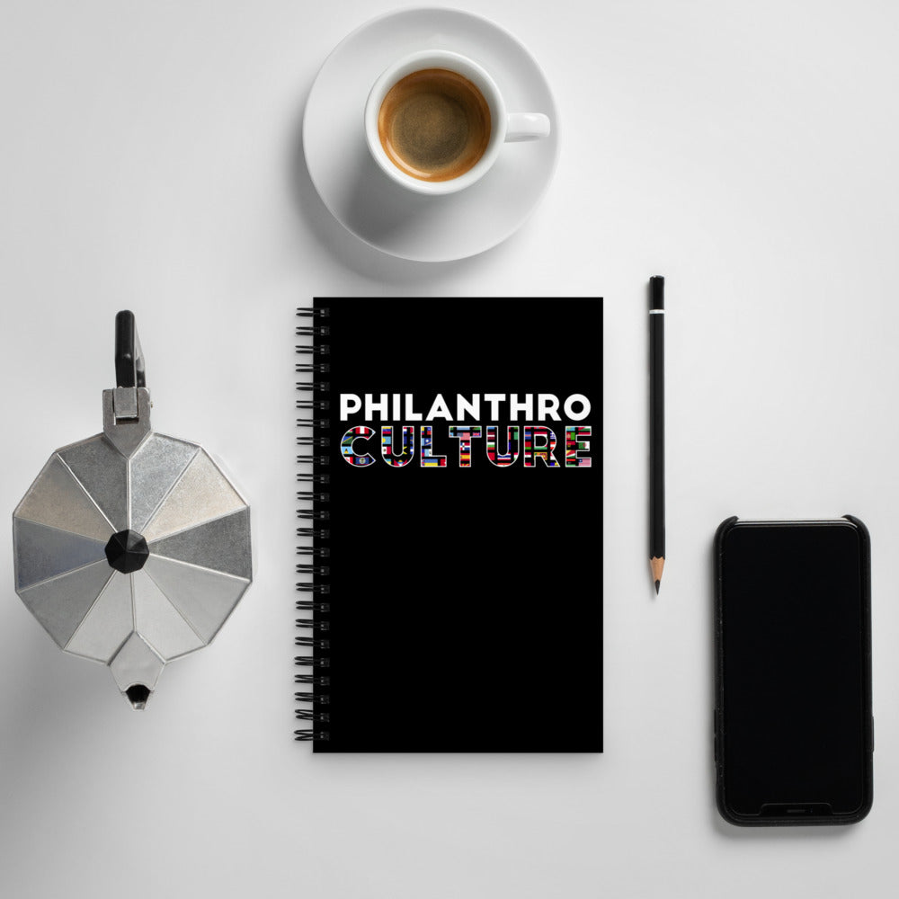 PhilanthroCulture Spiral notebook